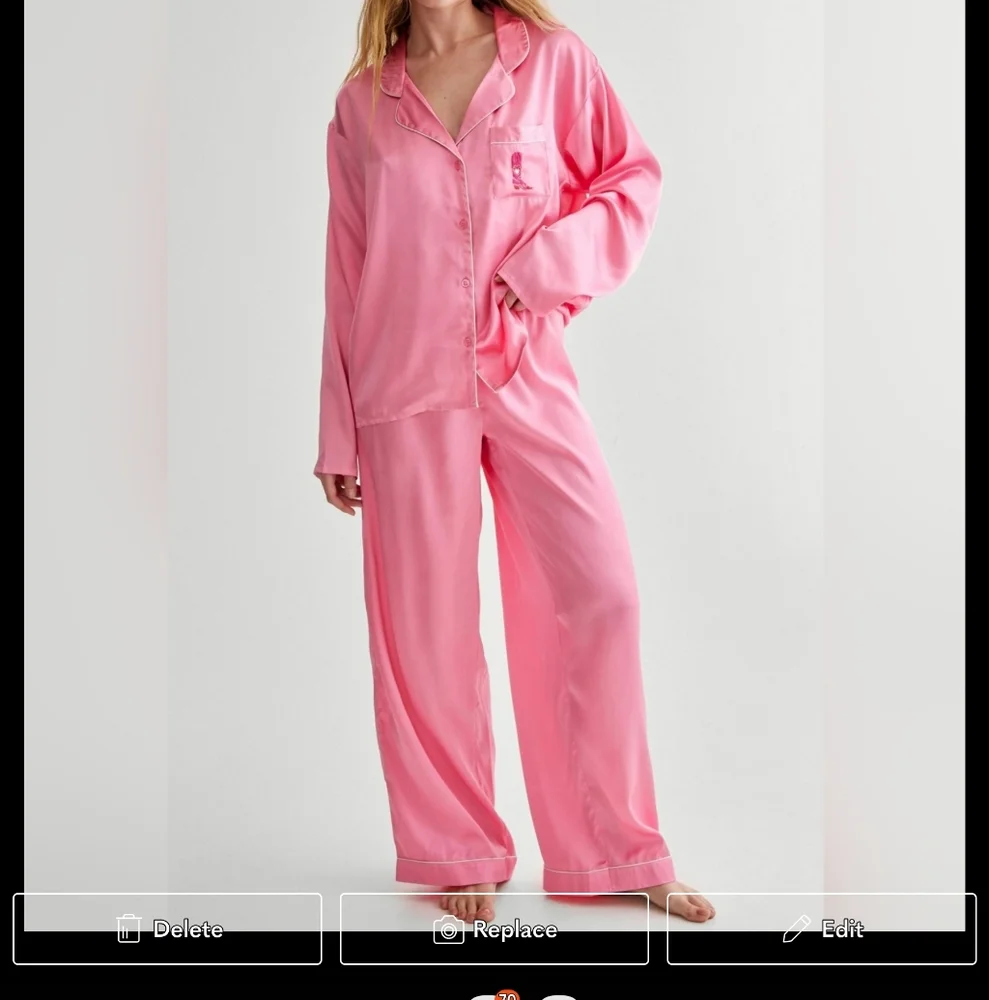 Nasty Gal Satin Embroidered Western Boot Pajama Set Sze 4 & Size 10